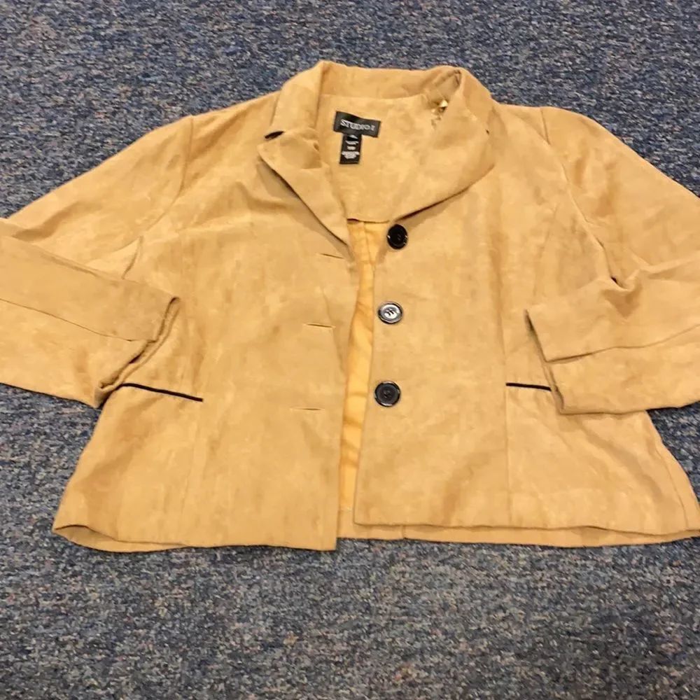 Studio I Faux Suede Blazer sz. 18